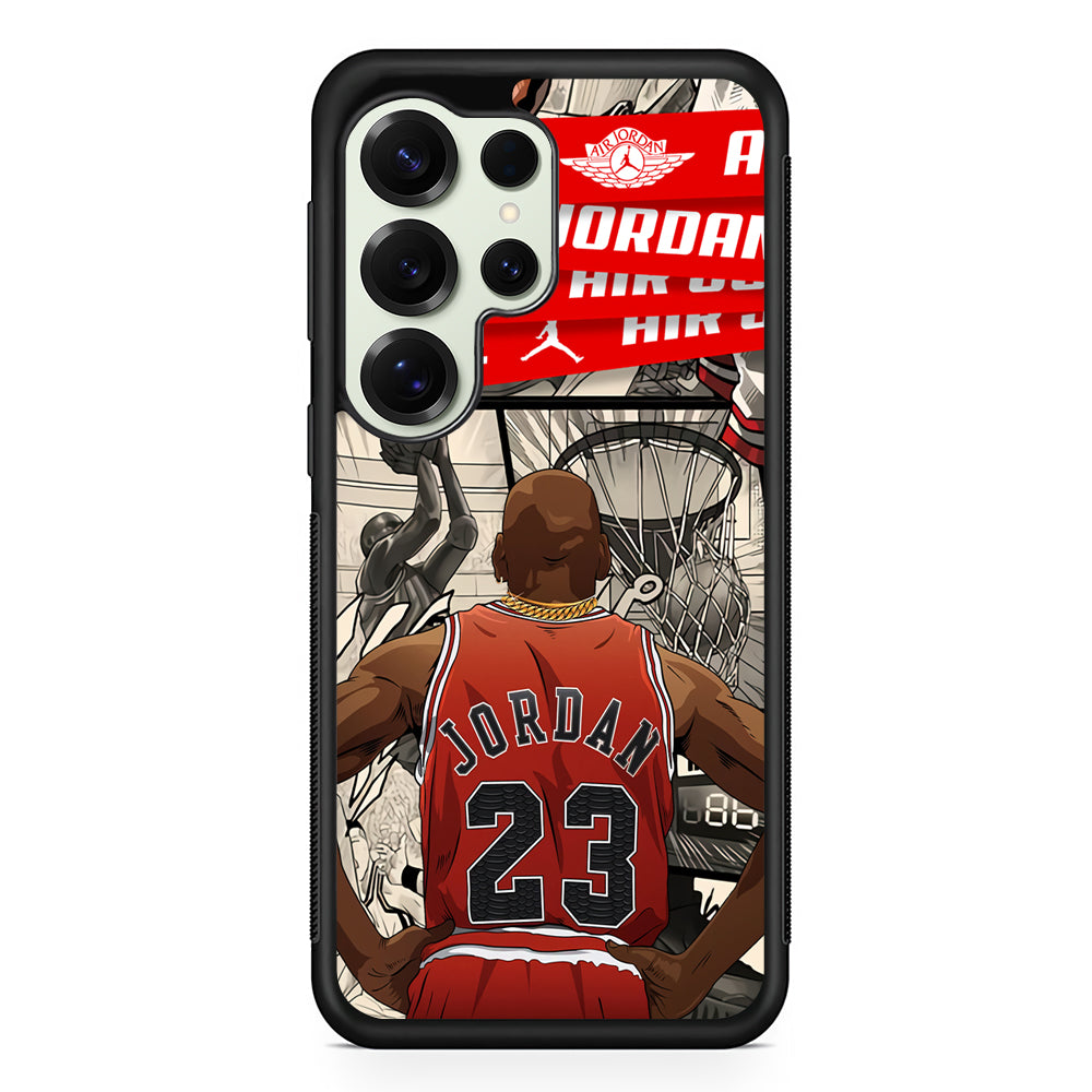 Air Jordan Looking at Victory Samsung Galaxy S25 Ultra Case | Durable Rubber Case for Samsung Galaxy S25 Ultra