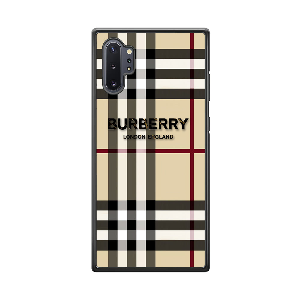 Burberry Cream Pattern Samsung Galaxy Note 10 Plus Case | Slim Rubber Case for Samsung Galaxy Note 10 Plus