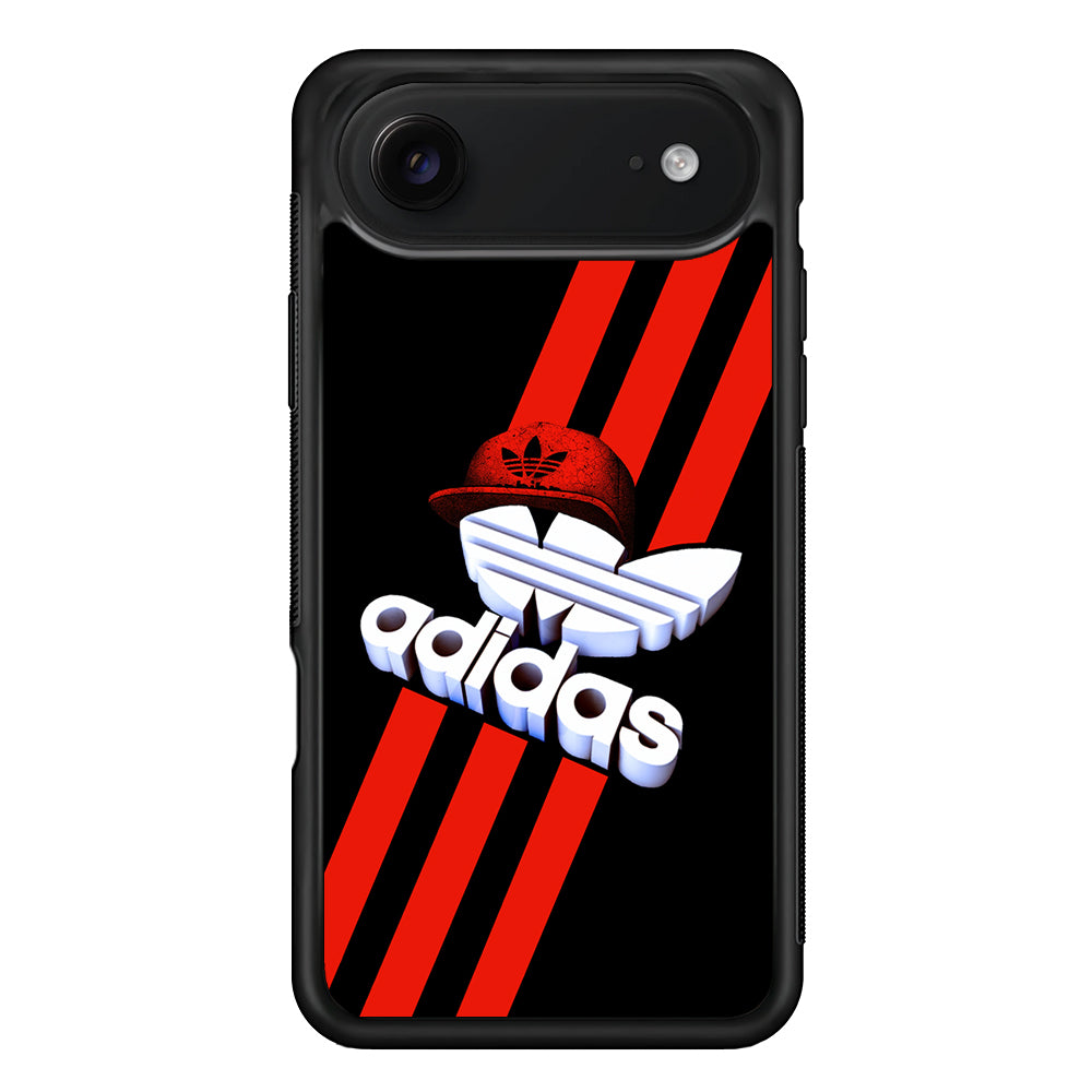 Adidas Logo Stripe Red Hat iPhone 17 Air Case | Protective Case for iPhone 17 Air