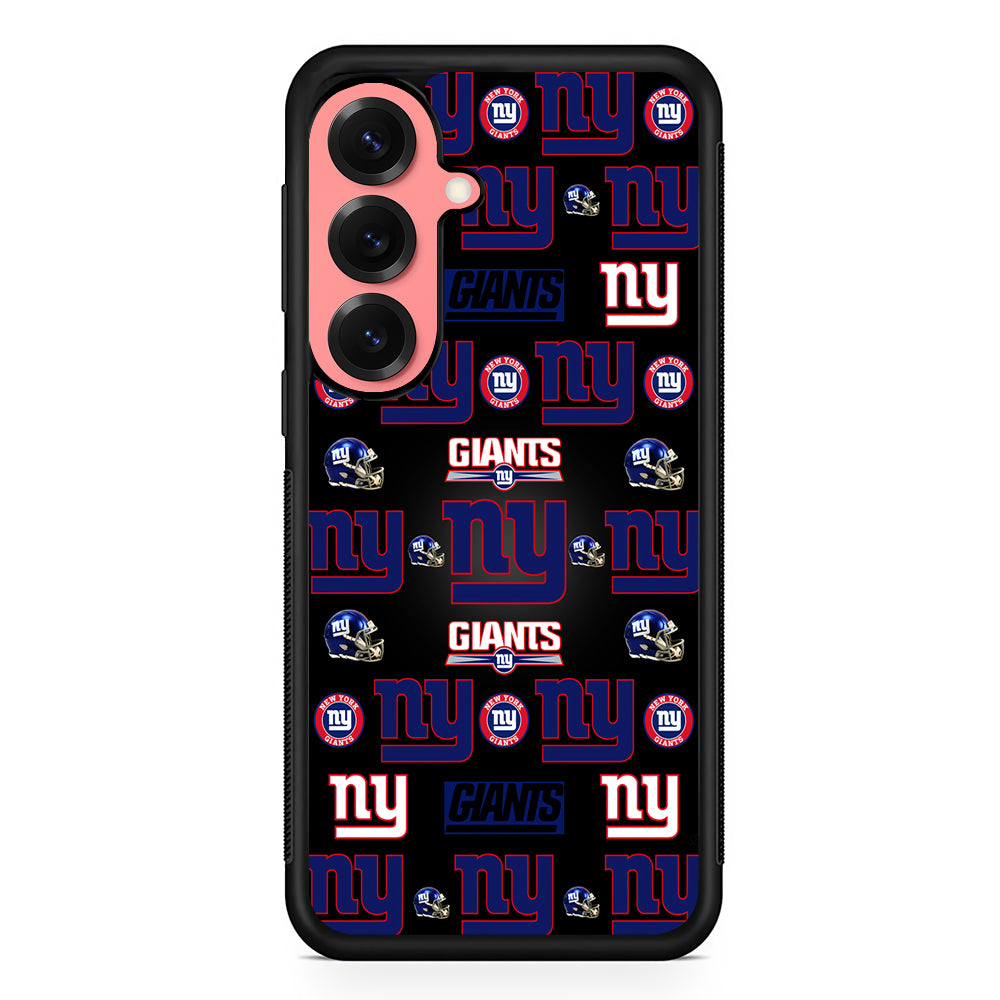 New York Giants Logo Pattern Samsung Galaxy S25 Case | Protective Case for Samsung Galaxy S25
