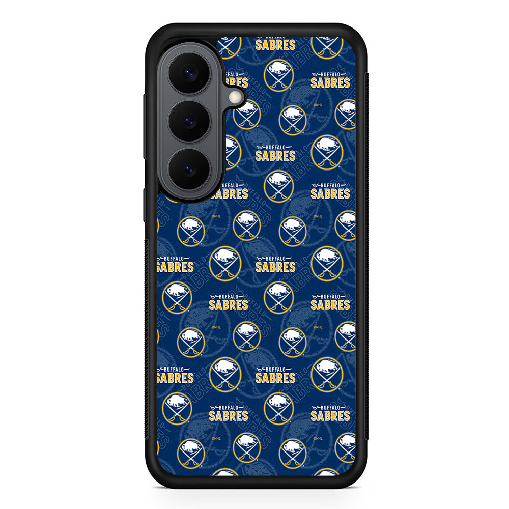 Buffalo Sabres Pattern Samsung Galaxy S26 Plus Case | Slim Rubber Case for Samsung Galaxy S26 Plus
