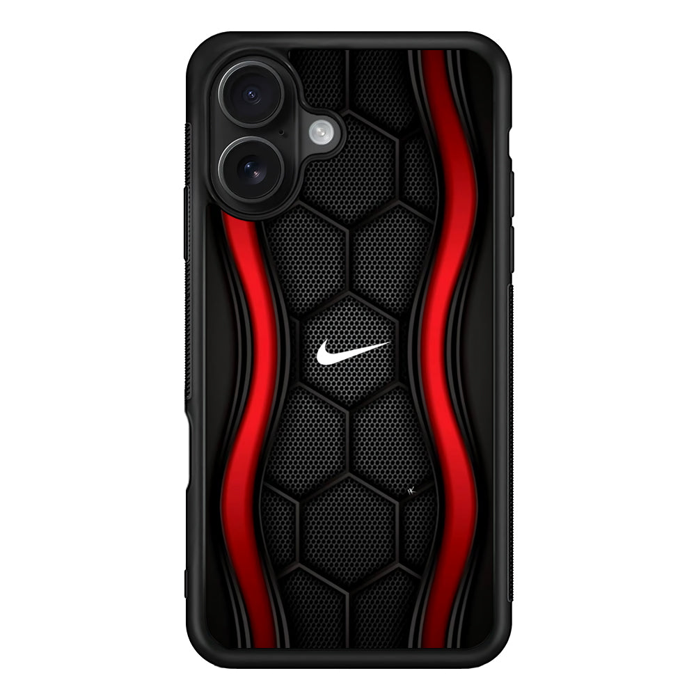 Nike Futuristic Hexagon Dome iPhone 16 Case - Oxvistore