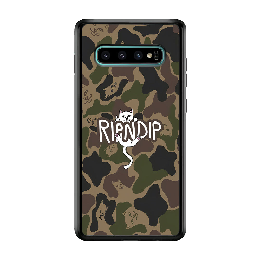Rip N Dip Green Camo Samsung Galaxy S10 Plus Case | Slim Rubber Case for Samsung Galaxy S10 Plus