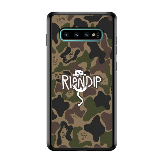 Rip N Dip Green Camo Samsung Galaxy S10 Plus Case | Slim Rubber Case for Samsung Galaxy S10 Plus