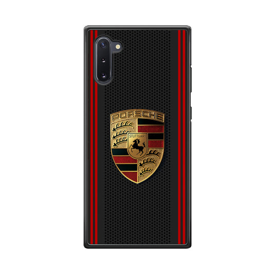 Porsche Gold Emblem Samsung Galaxy Note 10 Case | Slim Rubber Case for Samsung Galaxy Note 10