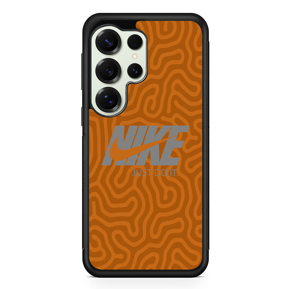Nike Brown Maze Samsung Galaxy S25 Ultra Case | Durable Rubber Case for Samsung Galaxy S25 Ultra