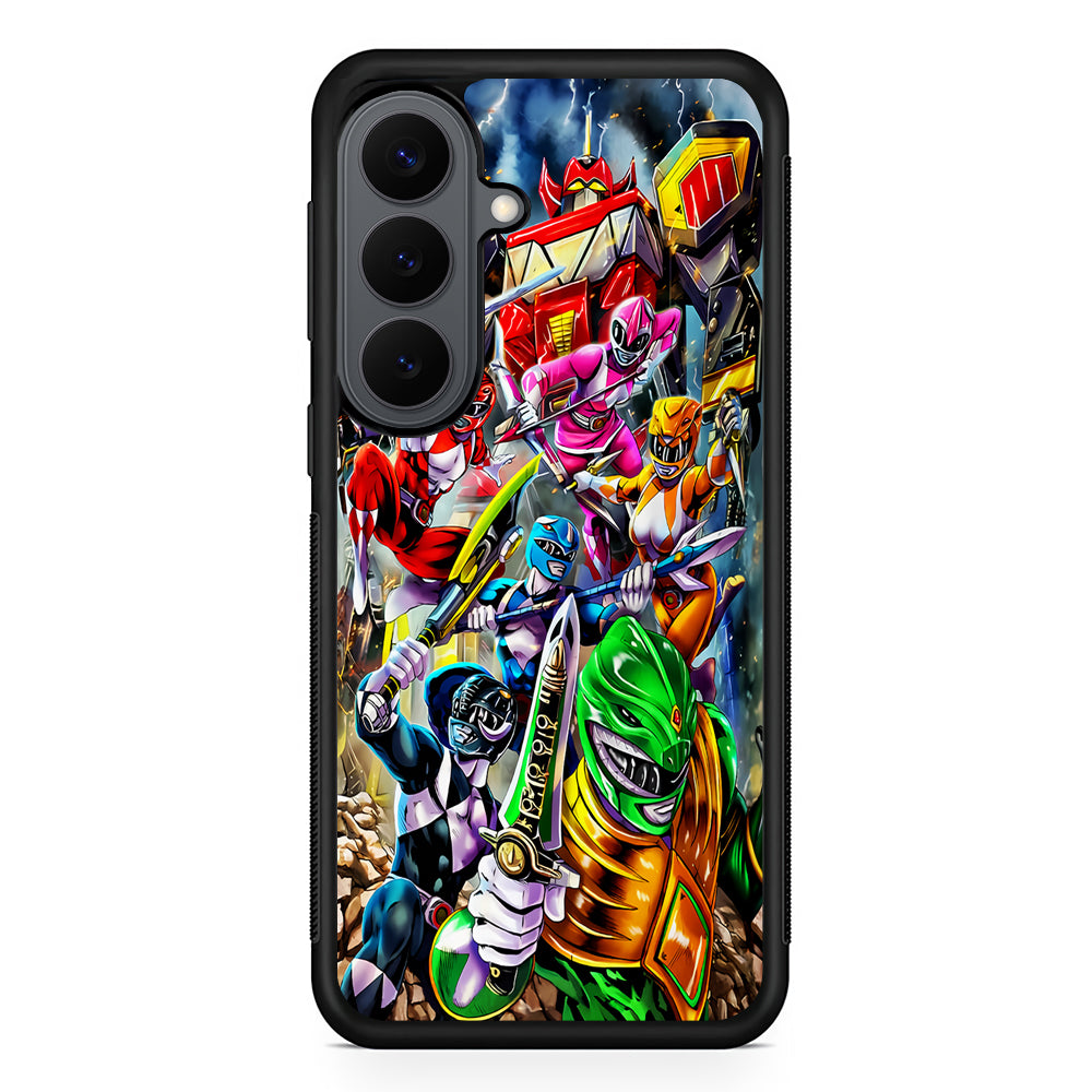 Power Rangers Squad Samsung Galaxy S26 Plus Case | Slim Rubber Case for Samsung Galaxy S26 Plus