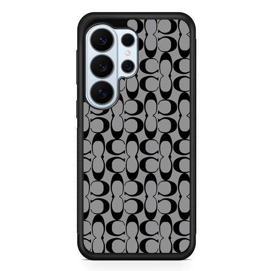 Coach Black Grey Samsung Galaxy S26 Ultra Case | Protective Phone Cover
