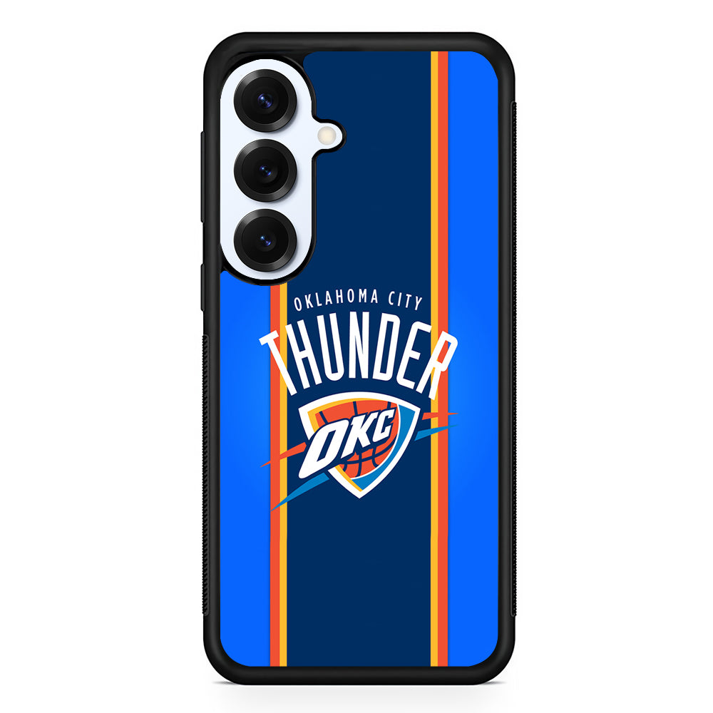 Oklahoma City Thunder Logo Samsung Galaxy S25 Plus Case | Slim Rubber Cover for Samsung Galaxy S25 Plus