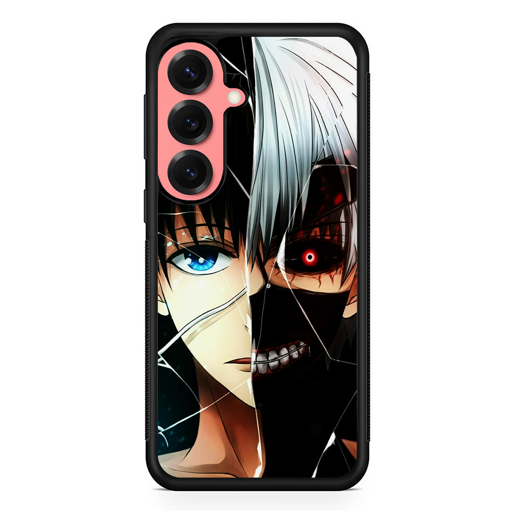 Ken Kaneki Tokyo Ghoul Face Samsung Galaxy S25 Case | Protective Case for Samsung Galaxy S25
