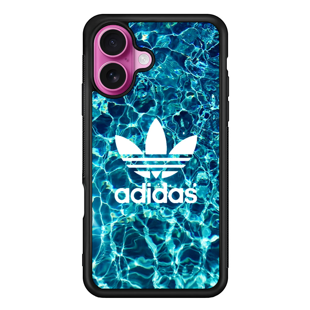 Adidas Logo Water Background iPhone 17 Case - Slim Rubber Case for iPhone 17