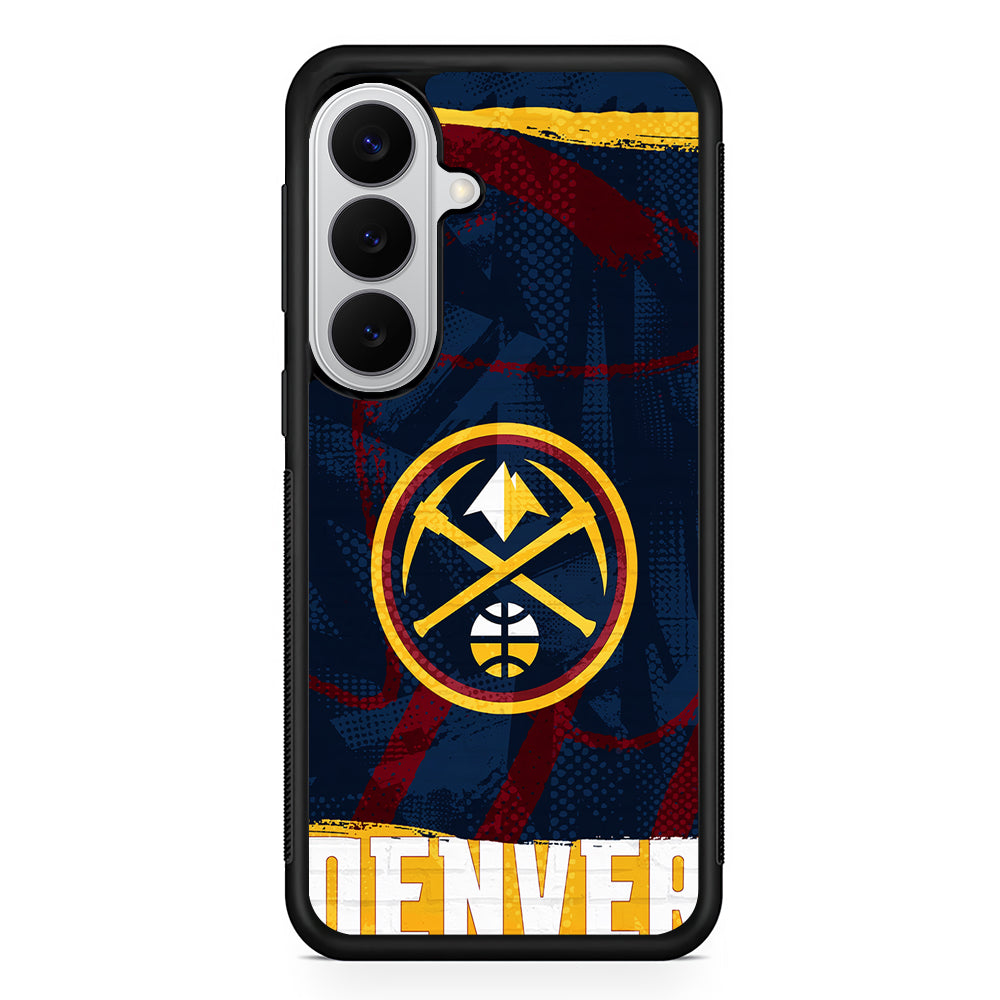 Denver Nuggets Pattern Samsung Galaxy S26 Case | Protective Rubber Cover