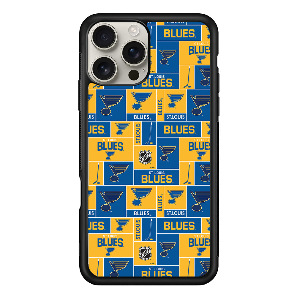St. Louis Blues Pattern iPhone 16 Pro Max Case | Stylish Protective Case for iPhone 16 Pro Max