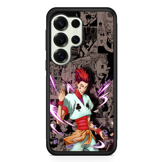 Hisoka Hunter x Hunter Comic Samsung Galaxy S25 Ultra Case | Durable Rubber Case for Samsung Galaxy S25 Ultra