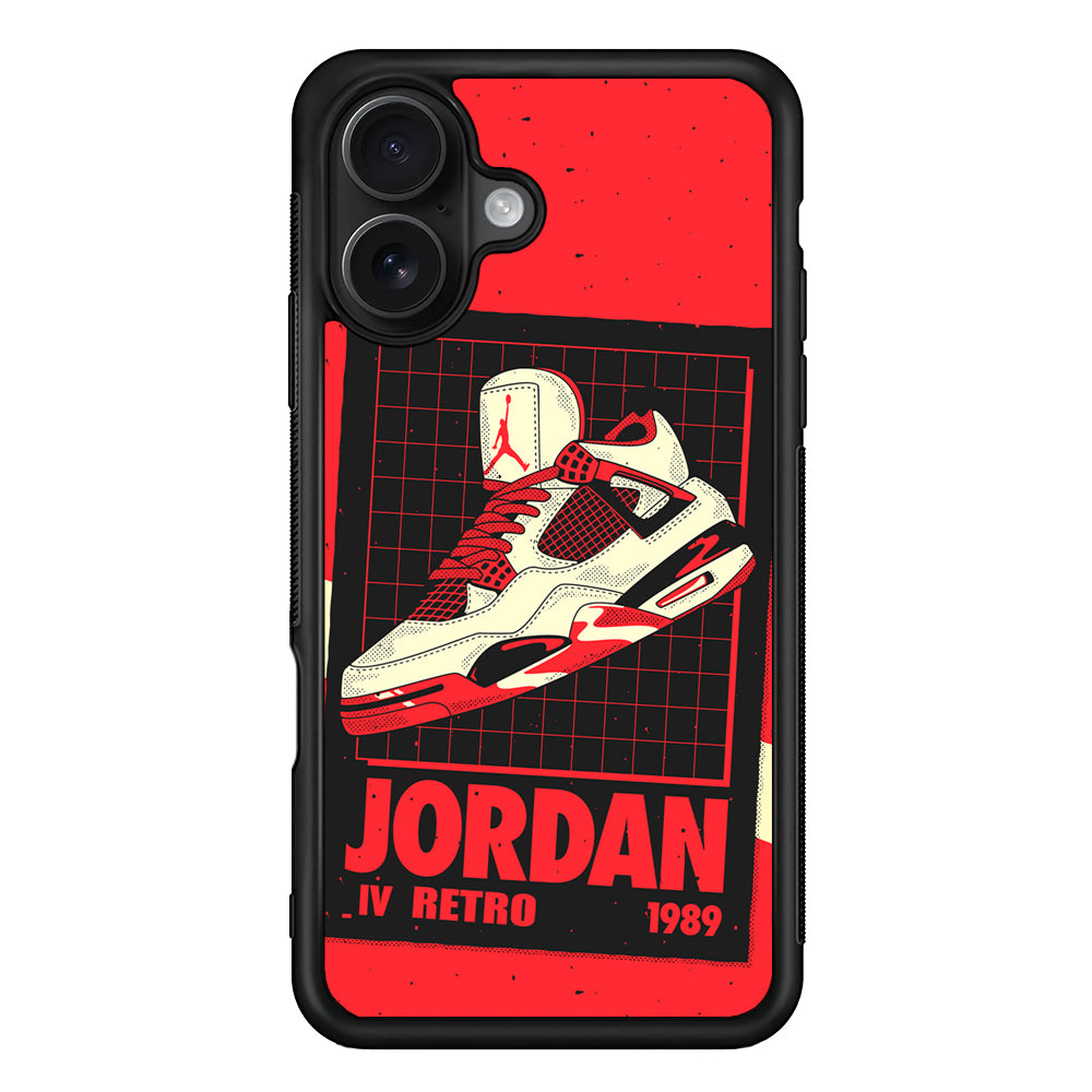 Air Jordan Poster from The Past iPhone 16 Case - Oxvistore