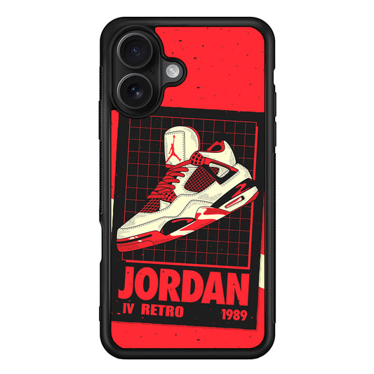 Air Jordan Poster from The Past iPhone 16 Case - Oxvistore