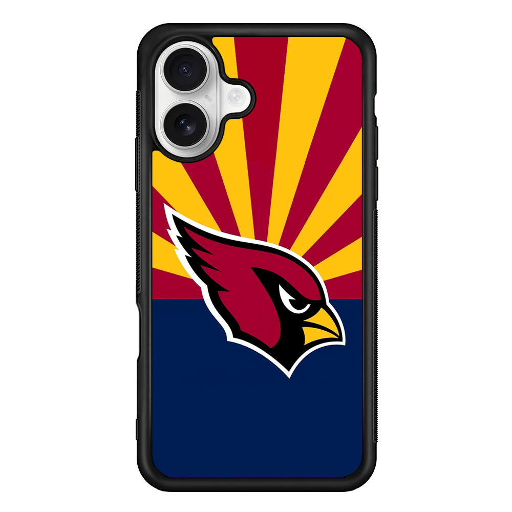 Arizona Cardinals Logo iPhone 16 Plus Case | Durable Protective Rubber Cover