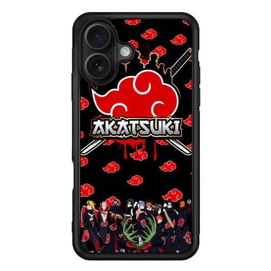 Naruto Akatsuki Squad iPhone 16 Case - Oxvistore