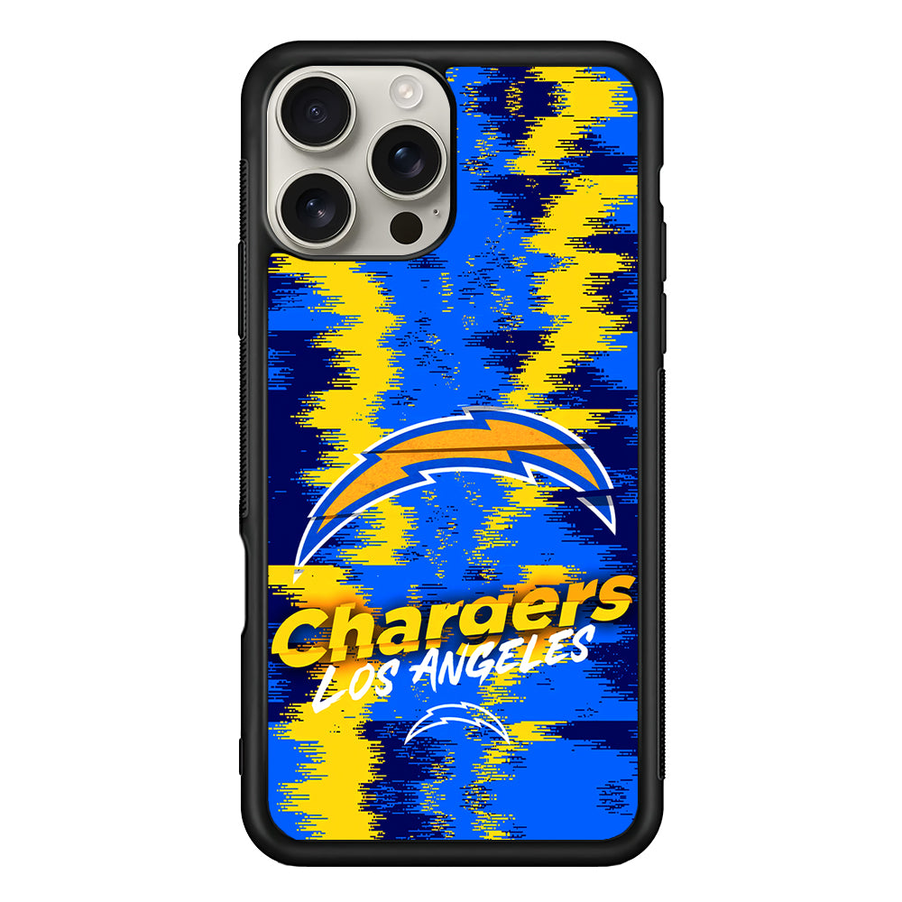 Los Angeles Chargers Abstract Color iPhone 16 Pro Max Case | Stylish Protective Case for iPhone 16 Pro Max