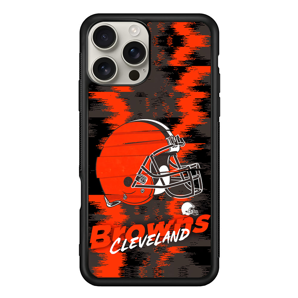 Cleveland Browns Abstract Color iPhone 16 Pro Max Case | Stylish Protective Case for iPhone 16 Pro Max