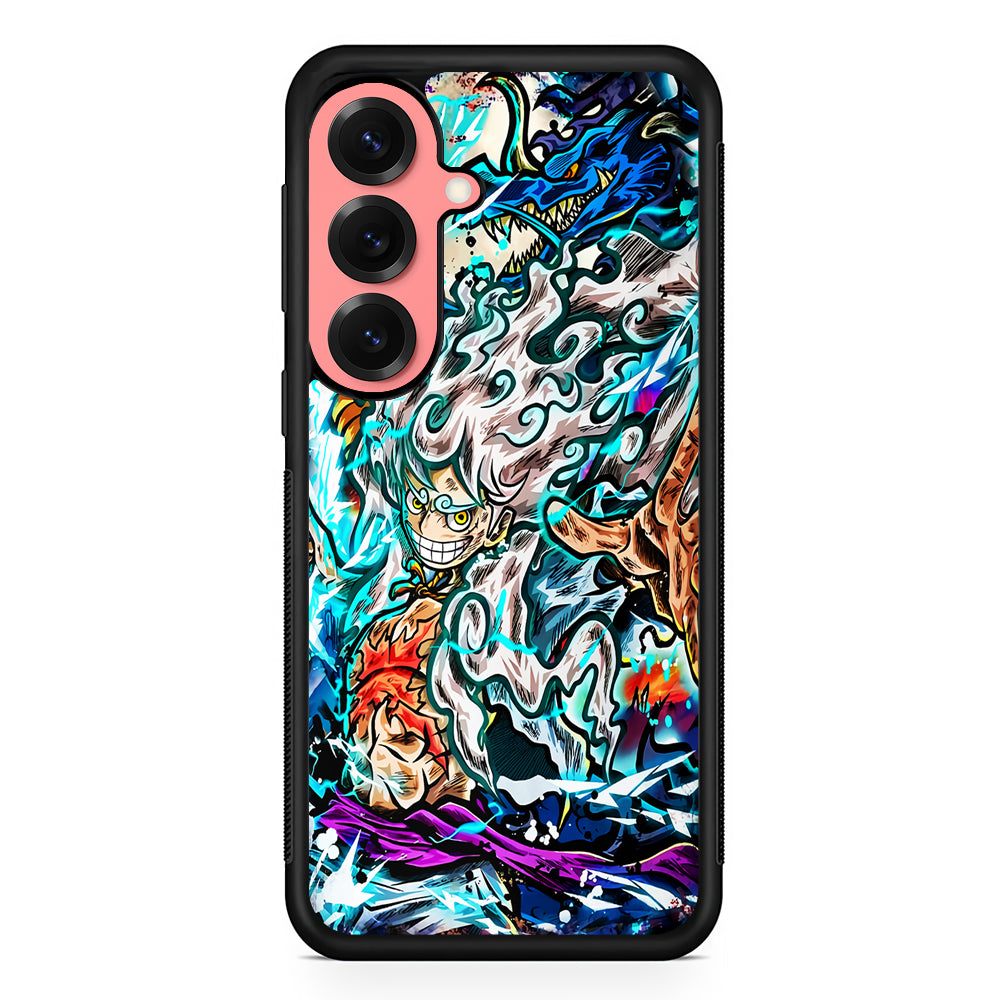 Luffy Gear 5 VS Kaido Samsung Galaxy S25 Case | Protective Case for Samsung Galaxy S25