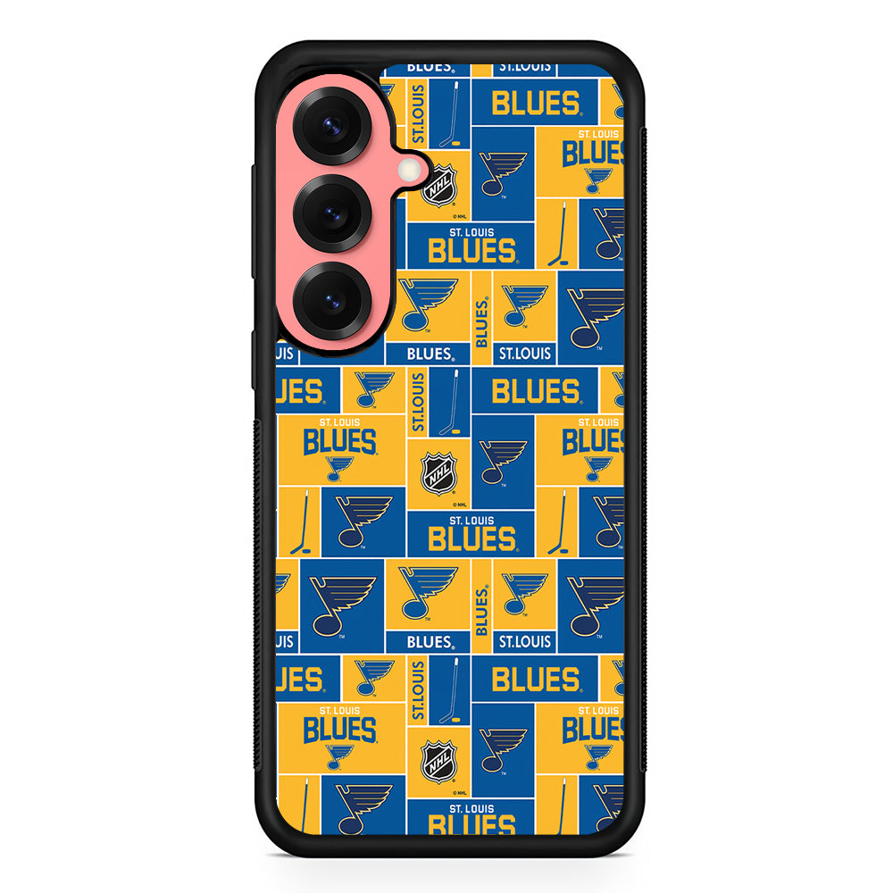 St. Louis Blues Pattern Samsung Galaxy S25 Case | Protective Case for Samsung Galaxy S25
