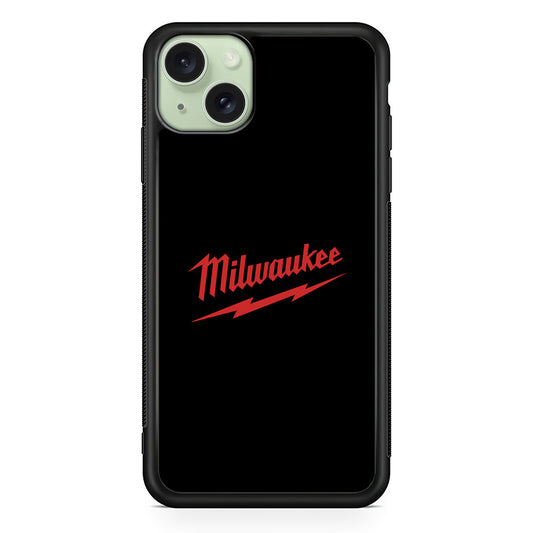 Milwaukee Tool Black Background iPhone 14 Plus Case | Slim Rubber Case for iPhone 14 Plus