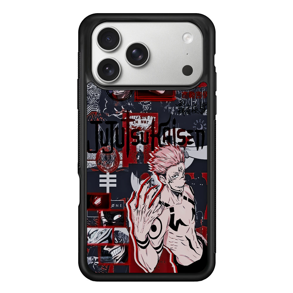 Sukuna Jujutsu Kaisen Aesthetic iPhone 17 Pro Case | Slim Rubber Case for iPhone 17 Pro