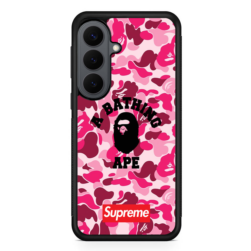 A Bathing Ape Supreme Bape Camo Samsung Galaxy S26 Plus Case | Slim Rubber Case for Samsung Galaxy S26 Plus