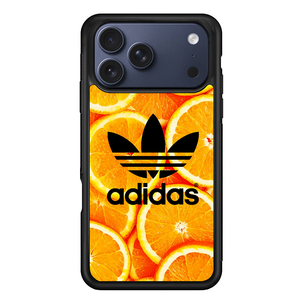 Adidas Logo Orange Fruits iPhone 17 Pro Max Case | Durable Rubber Case for iPhone 17 Pro Max