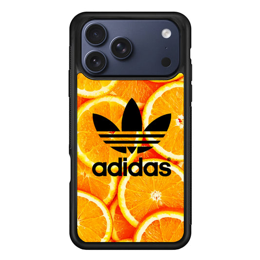 Adidas Logo Orange Fruits iPhone 17 Pro Max Case | Durable Rubber Case for iPhone 17 Pro Max