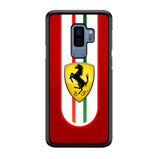 Ferrari Logo Red Samsung Galaxy S9 Plus Case | Slim Rubber Case for Samsung Galaxy S9 Plus