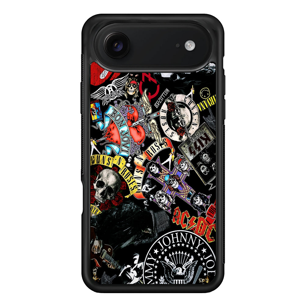 Rock Bands Logo Collage iPhone 17 Air Case | Protective Case for iPhone 17 Air
