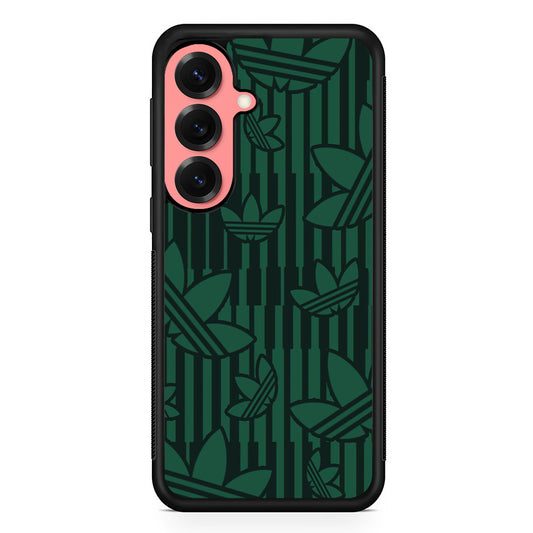 Adidas Dark Green Pattern Samsung Galaxy S25 Case | Slim Protective Cover for Samsung Galaxy S25