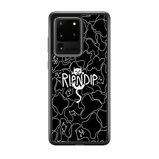 Rip N Dip Black Camo Samsung Galaxy S20 Ultra Case | Slim Rubber Case for Samsung Galaxy S20 Ultra