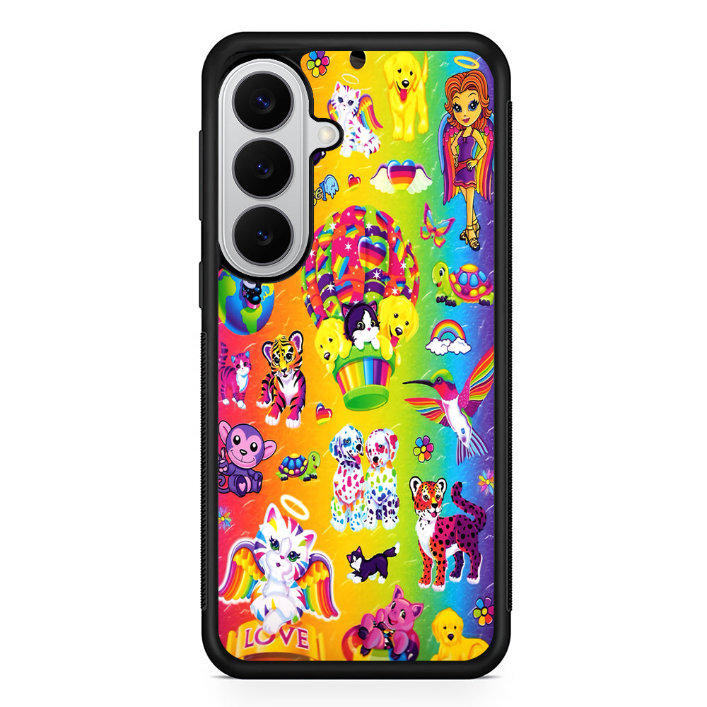 Cute Animal Cartoon Rainbow Pattern Samsung Galaxy S26 Case | Protective Rubber Cover