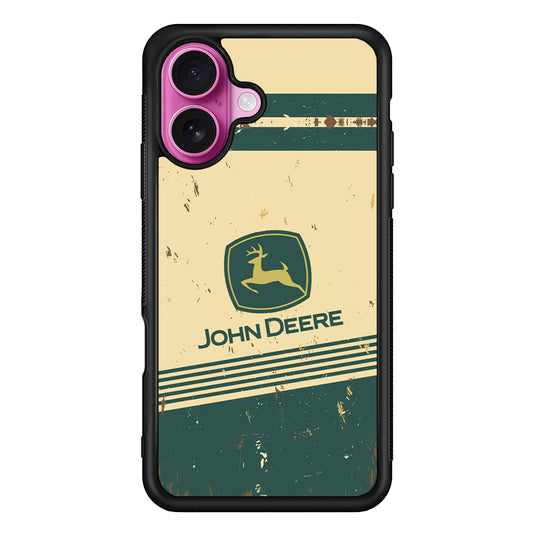 John Deere Retro Plaque iPhone 17 Case | Slim Rubber Case for iPhone 17