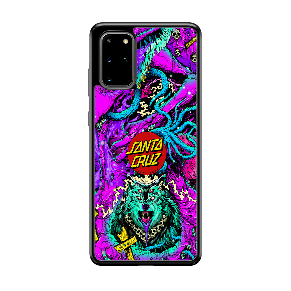 Santa Cruz Skateboard Wolf Samsung Galaxy S20 Plus Case | Slim Rubber Case for Samsung Galaxy S20 Plus