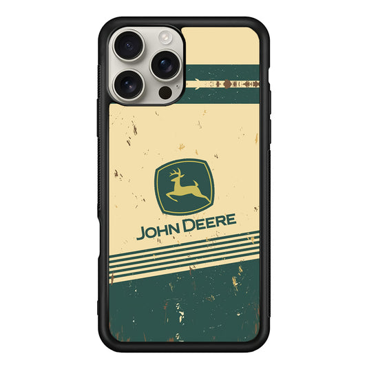 John Deere Retro Plaque iPhone 16 Pro Max Case | Slim Rubber Case for iPhone 16 Pro Max