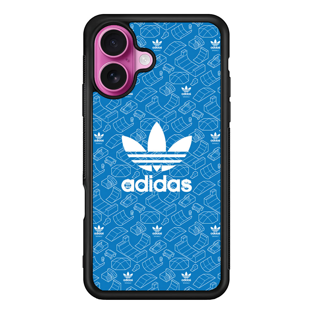 Adidas Skatepark Silhouette Patern iPhone 17 Case - Slim Rubber Case for iPhone 17