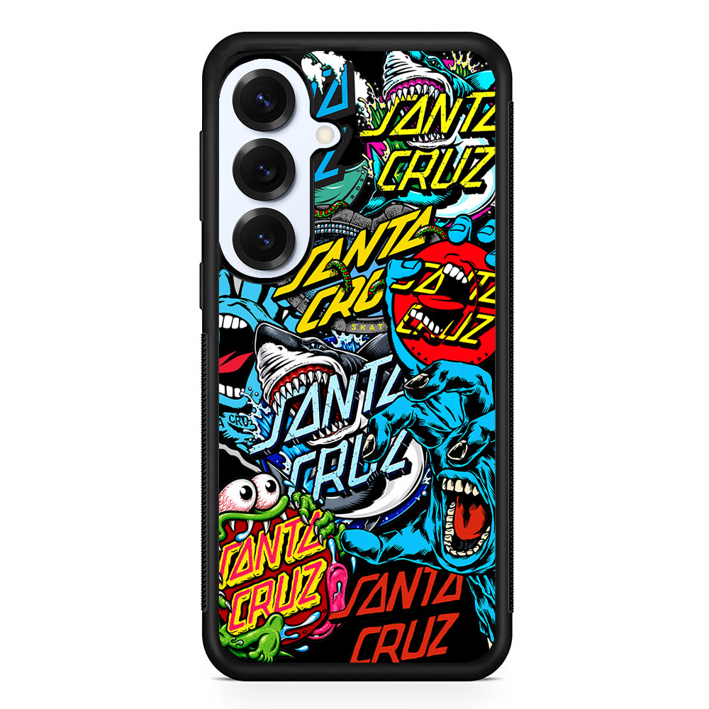 Santa Cruz Skateboard logo Samsung Galaxy S25 Plus Case | Slim Rubber Case for Samsung Galaxy S25 Plus