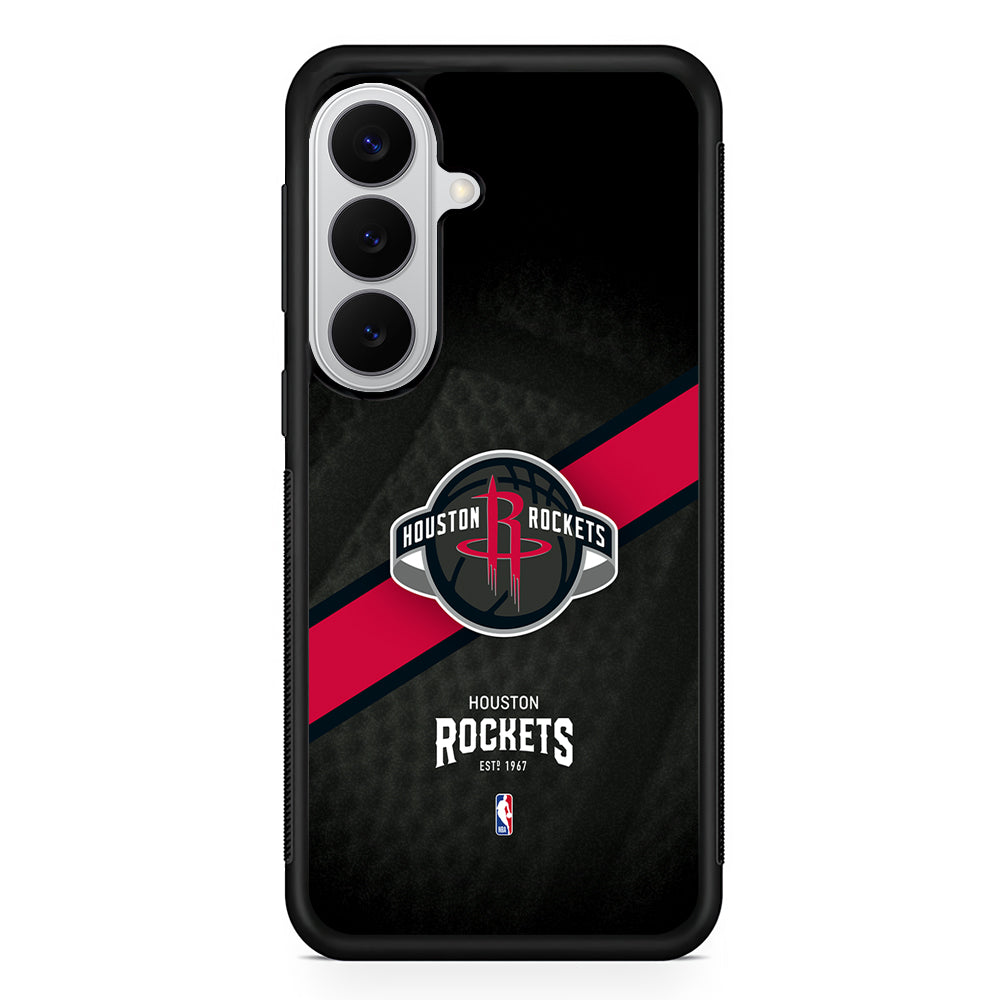 Houston Rockets Logo Samsung Galaxy S26 Case | Protective Rubber Cover