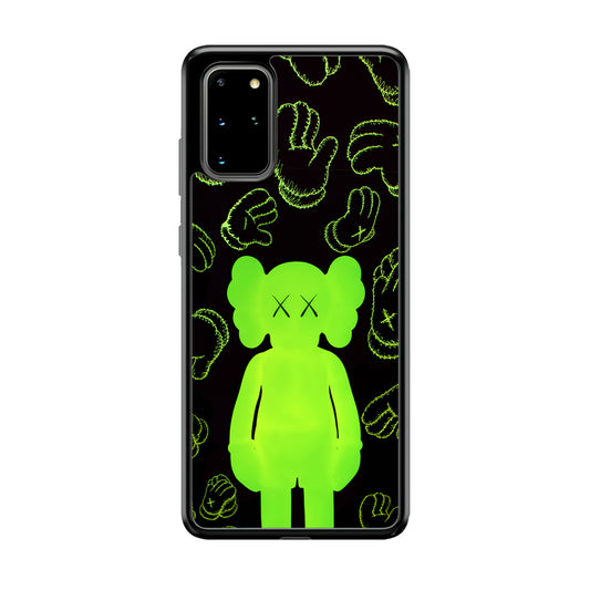 Kaws Doll Glowing Green Samsung Galaxy S20 Plus Case | Slim Rubber Case for Samsung Galaxy S20 Plus