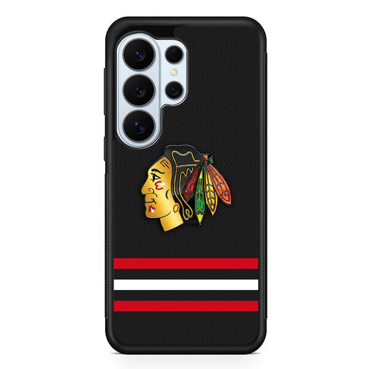 Chicago Blackhawks Pattern Samsung Galaxy S26 Ultra Case | Protective Phone Cover