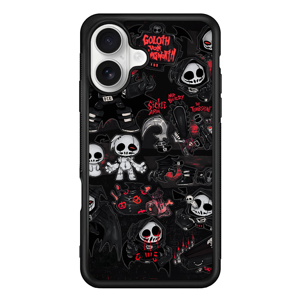 The Grim Reaper iPhone 16 Plus Case | Durable Protective Rubber Cover