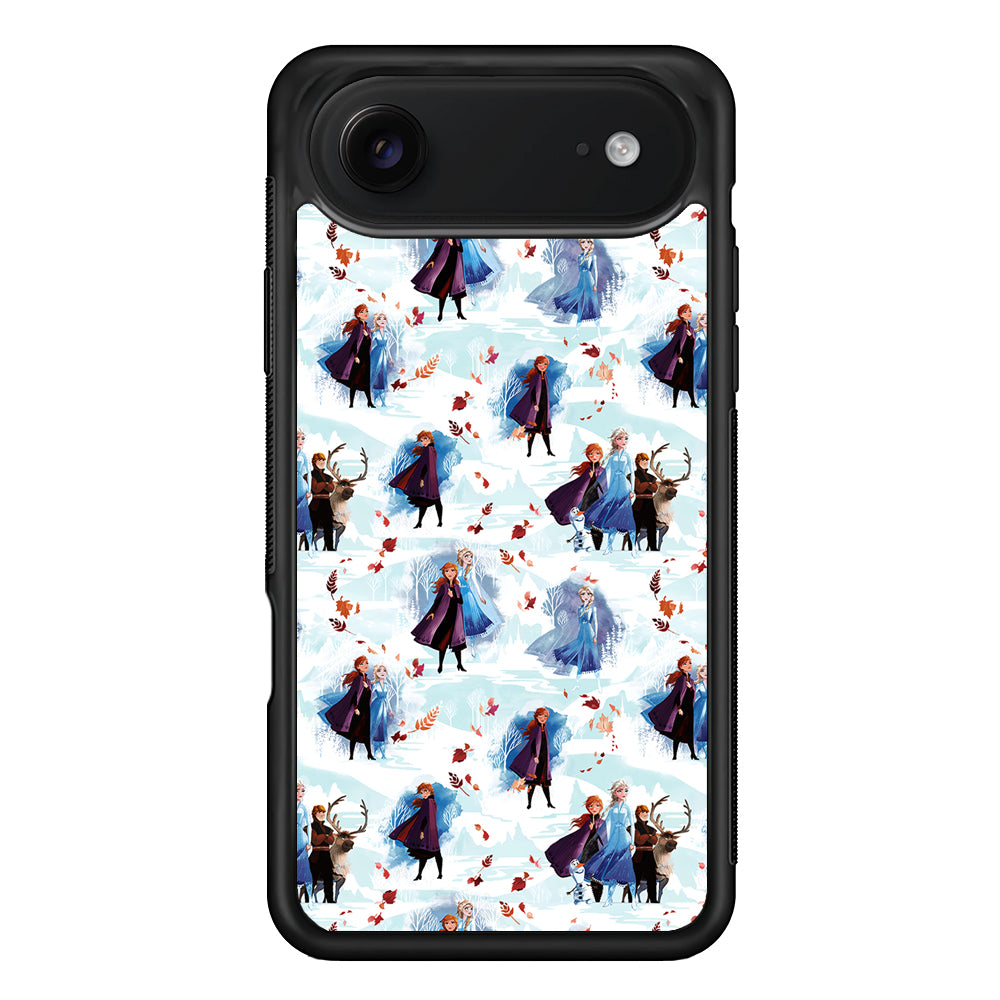 Elsa Anna Frozen Pattern Autumn iPhone 17 Air Case | Protective Case for iPhone 17 Air
