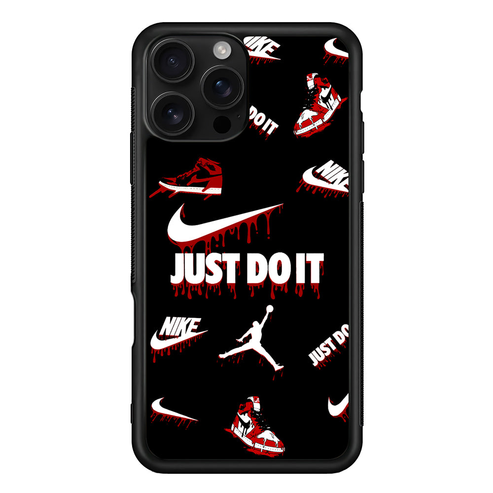 Nike X Air Jordan Black iPhone 16 Pro Case - Stylish Protective Cover for iPhone 16 Pro