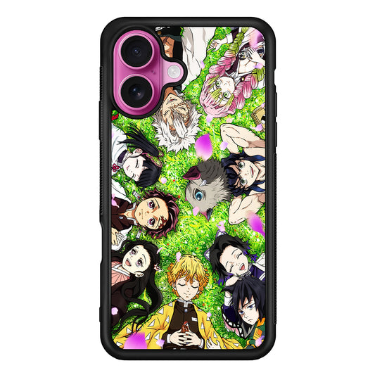 Demon Slayer All Characters iPhone 17 Case | Slim Protective Rubber Phone Cover