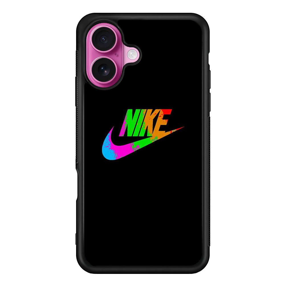 Nike Word Rainbow iPhone 17 Case - Slim Rubber Case for iPhone 17