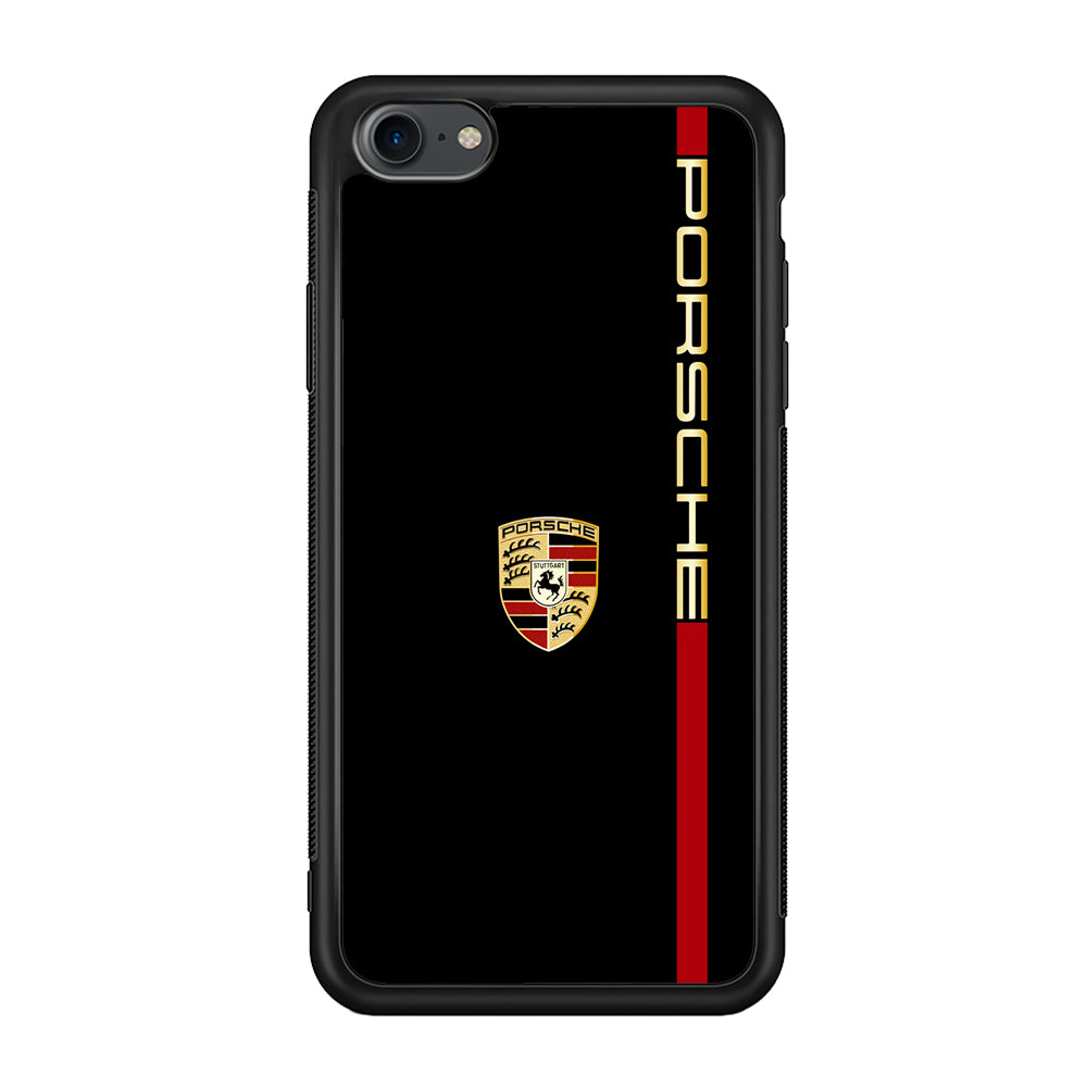 Porsche Car Logo Luxury iPhone 8 Case | Slim Rubber Case for iPhone 8